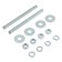 Reinforced rod, tundra, DIN 976 m8x100 2 pcs set, white zinc 2 pcs