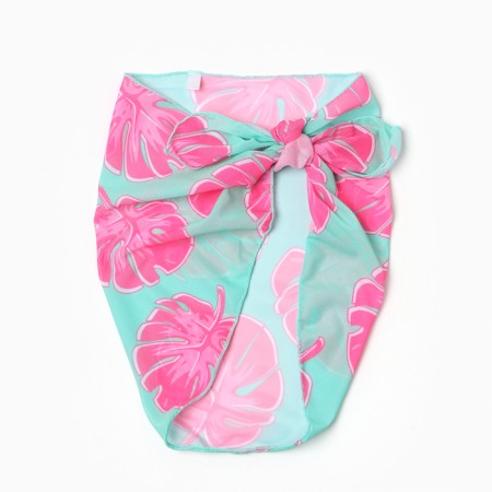 Separate swimsuit for girls, turquoise color, height 110-116 cm-3