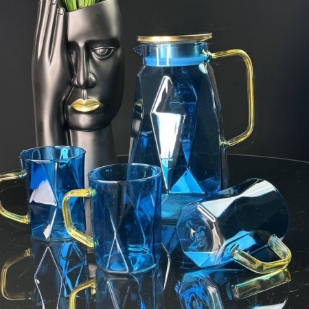 Drinking drink Lenardi, 6 glasses and a decanter 1.7 l