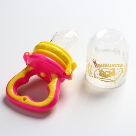 Nibbler with a silicone mesh "princess", the color is pink-3