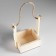 Wooden Kashpo 15 × 12 × 25 cm "openwork", rectangular, handle rope, natural give beautifully