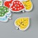 A set of buttons of decorative wood "Leaf" (set 10 pcs) mix 2.2x1.8 cm