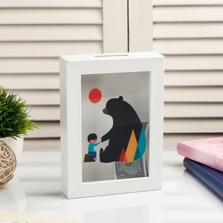 Interior plastic "Baby and bear" 17x12x3.8 cm
