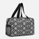 Cosmetic bag with lightning, black color