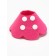 Veterinary collar made of felt "chamomile", size s, fuchsia