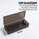 Organizer for manicure/cosmetic supplies, 18.8 × 7.1 × 4 cm, black translucent color