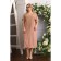 Female dress, size 52, beige color