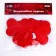 Decorative hearts, on a glue basis, set of 10 pcs., Size 1 pcs: 5 × 4.5 cm, red color