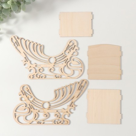 Sani casket "Patterned" 22x9.5x13 cm (set of 5 parts)-5