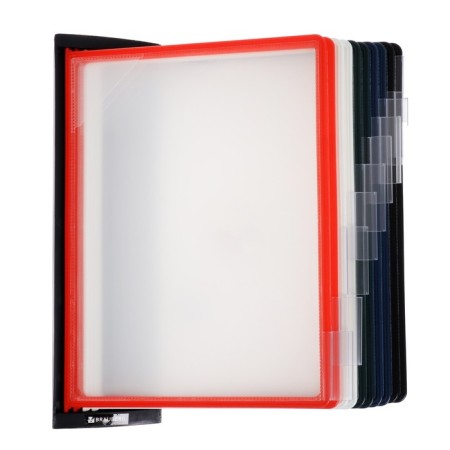 Demosystem wall -mounted on 10 A4 panels, Brauberg "Solid", black-5