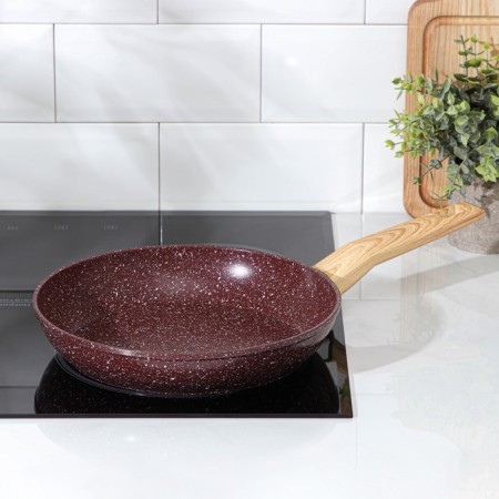 Forged pan Magistro Natural. Brown, D = 26 cm, Soft-Touch pen, anti-stick coating, induction, brown color-5