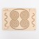Puzzle interhemispheric board Large "Spirals Curls"