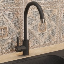 Смеситель для кухни Uperwood Quartz UPD-02, цвет 04 черный