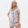 Female pajamas (shirt and shorts) Kaftan Birds p. 48-50, gray