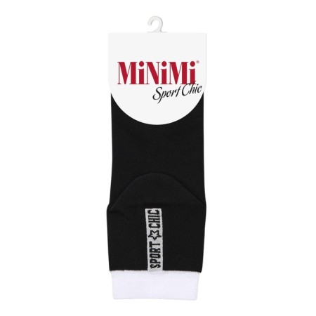 Women's socks Mini Sport Chic Srdna Length, size 39-41, Nero color