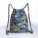 Back for shoes on a lace, blue color/camouflage