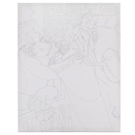 Picture on numbers on a subframe, 40x50 cm, villains-1