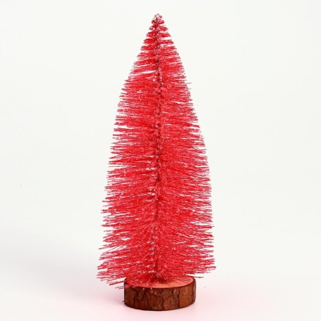 New Year's decor "Fir tree in pink with sparkles" 8 × 8 × 20 cm