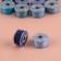 A set of rods with threads, in the organizer, d = 20 mm, 10 pcs, the color is blue spectrum