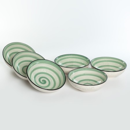 A set of deep plates of Elrington “Airgraph. Pistachio breeze ", 18 cm, 750 ml, 6 pcs-6