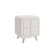 Tumbling bedside Sophie 480x370x580 eco -leather white