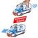 Constructor Block Inertial Police Furgon, Light, Sound, 68 parts