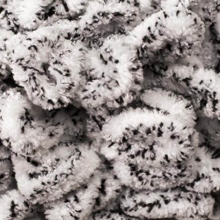 Yarn "Puffy" 100 % micropoliester 9m/100g (686 white leopard)-2