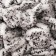 Yarn "Puffy" 100 % micropoliester 9m/100g (686 white leopard)