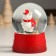 Souvenir Polystone Water Ball "White Bear in a New Year's cap with an asterisk" 7x8x9 cm