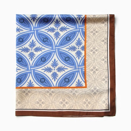 Women's scarf minku 70*70 cm, brown-2