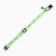 Collar "sport" with a reflective strip, 31 x 1 cm, green