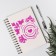 Stencil plastic "Print - made with love" 13x13 cm