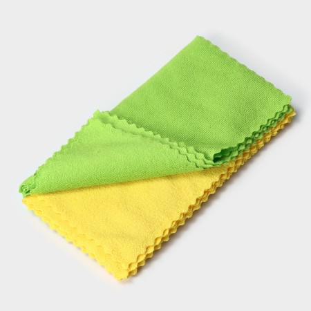 Salpha universal share "Promo", a cleaning rag, 180 g, 10 pcs, 30 × 30 cm, microfiber, ultrasound processing of the edge, mix-1