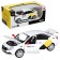 Metal machine "Lada Vesta Yandex Taxi" 1:24, doors, baggage, voiced, white color open