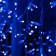 Garland "fringe" 3 x 0.9 m, IP65, UMS, white thread rubber, 232 LED, glow blue, 220 V