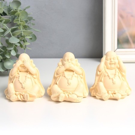 NECSK Polystone "Hotya - I do not see, I do not hear, I will not say" mix 6x7x8 cm