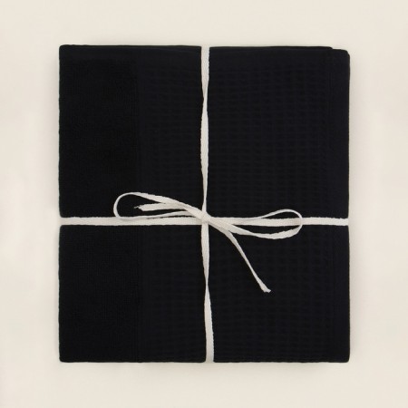 Trure -colored towel SL Home: Waffle "Dark Mare" 50x90 cm, 100% cotton, 490 g/m2-14