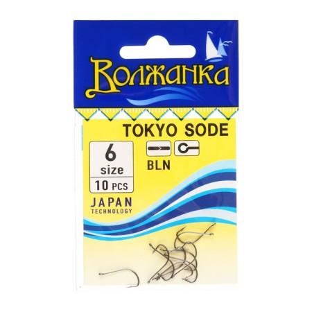 Hooks "Volzhanka" Tokyo Sode No. 6, 10 pcs