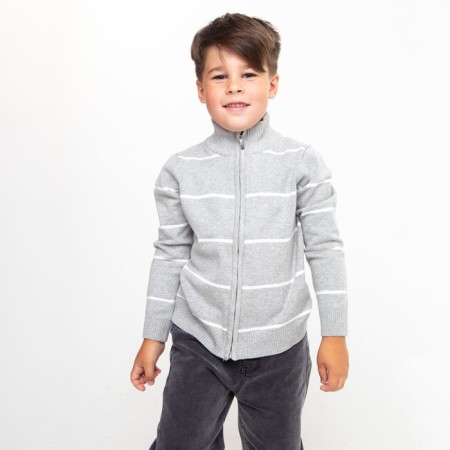 Jumper for the boy, the color is gray/color white, height 116 cm (6)