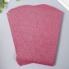 Foamiran glitter 4 Hobby 2 mm, central pink, 20x30 cm