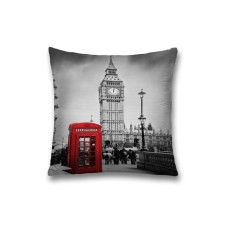 Pillowcase decorative “Call from London”, on a zipper, size 45x45 cm
