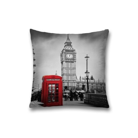Pillowcase decorative “Call from London”, on a zipper, size 45x45 cm
