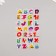 Stick plastic volumetric "letters and animals" mix 20.4x9.7 cm