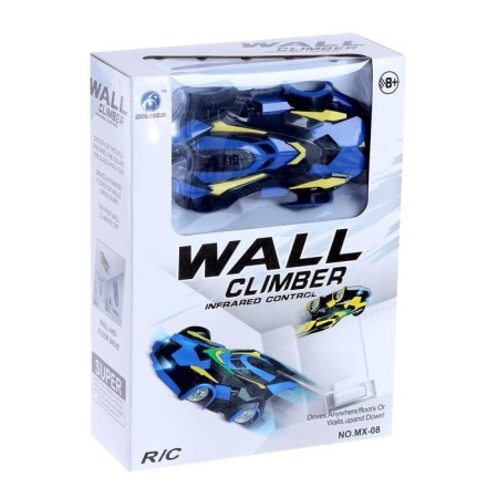 Anti -gravity machine "Sports", radio control, battery, drives along the walls, light, color blue-6