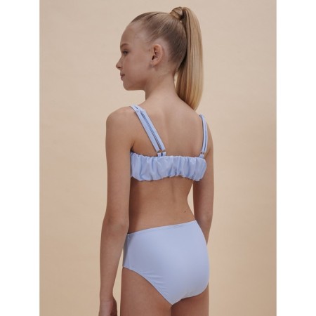 Bathing suit for girls, height 140-146 cm, blue color-1