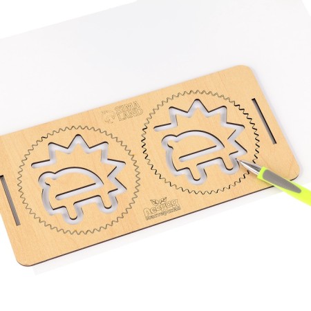 Developing set of neurotransmaries for children "Inter -recliped boards with a spirograph"-7