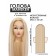 Training head, artificial hair, 55cm
