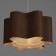 Bayerlux lamp "Laura" E27 15W chocolate 52x52x26-126 cm