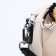 Cross-Bodi Bag on a zipper, beige color