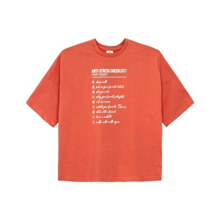Female T -shirt, size 44, coral color-3